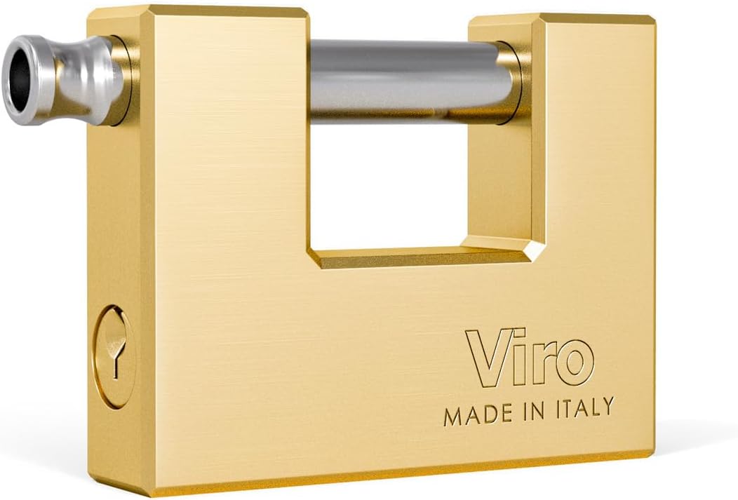 Codiven 11430032 – Vorhängeschloss, Viro eckig 75 mm Bogen 27 mm