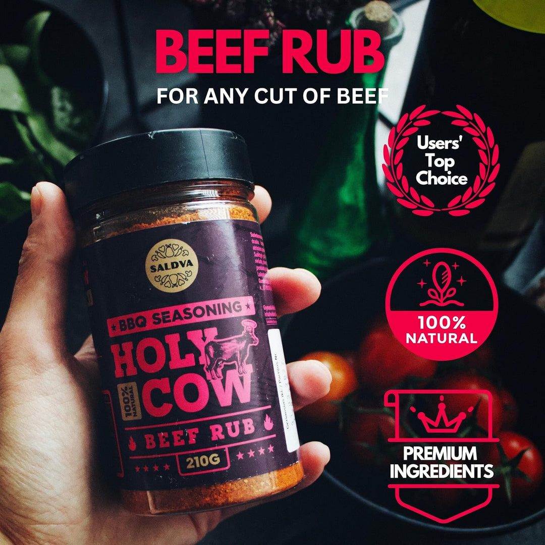 Klassische Auswahl an Premium BBQ Gewürzen – Holy Cow, Angel’s Wings, Smoky Pig, Ultimate Rub | Pack