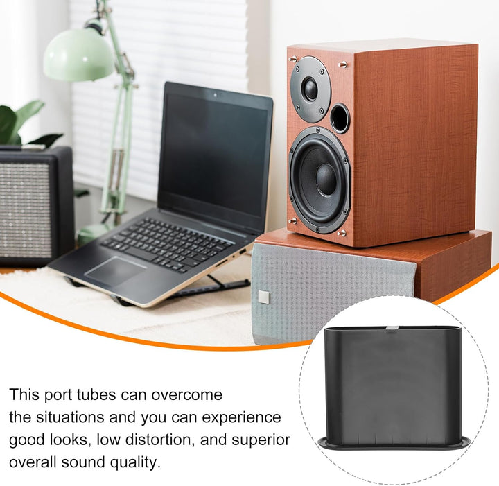 QUARKZMAN 4 Stück 119x105mm Lautsprecher Bassreflexrohr Subwoofer Portrohr Bass Woofer Box Lautsprec