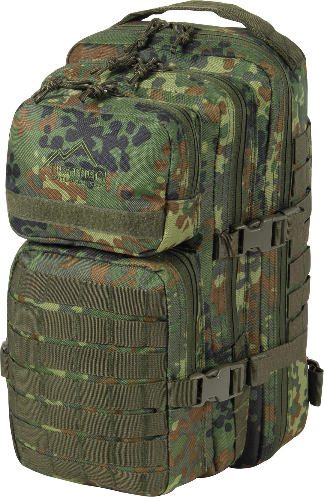 normani US Assault Pack Small, Rucksack, 25 Liter Flecktarn 25 l, Flecktarn 25 l
