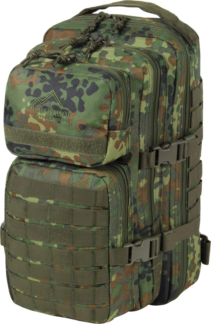 normani US Assault Pack Small, Rucksack, 25 Liter Flecktarn 25 l, Flecktarn 25 l