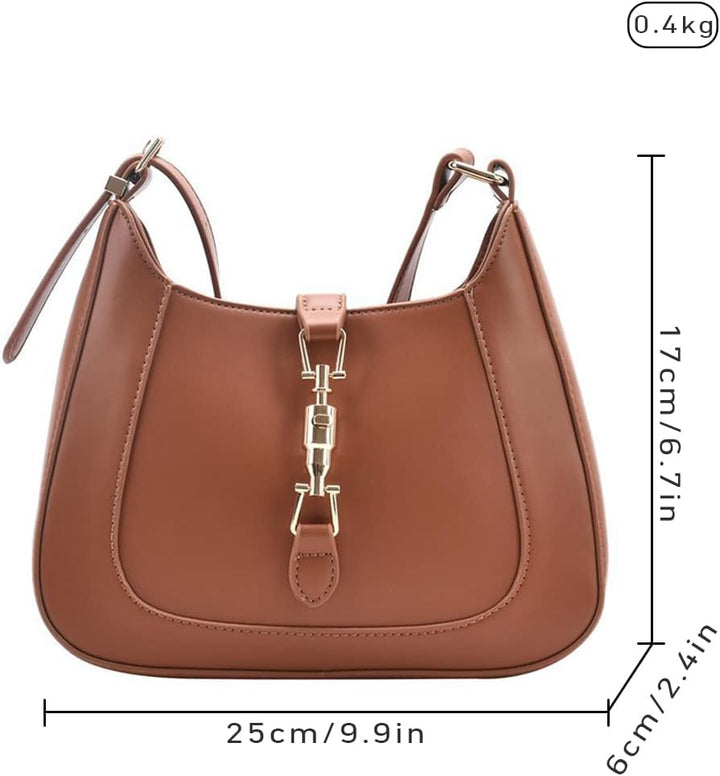 CARZA Schultertasche Geldbörse für Damen, Handtasche Crossbody Tasche Unterarm PU Leder Geldbörse To