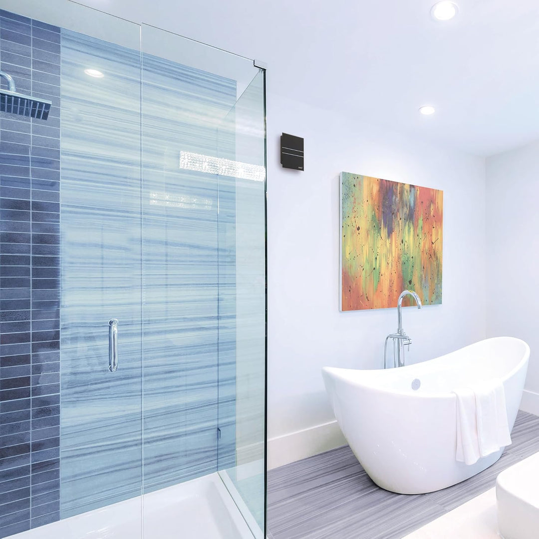 Cata E 100 GTH BK Bad-Abzieher, Timer Hygro, 8 W, Schwarz