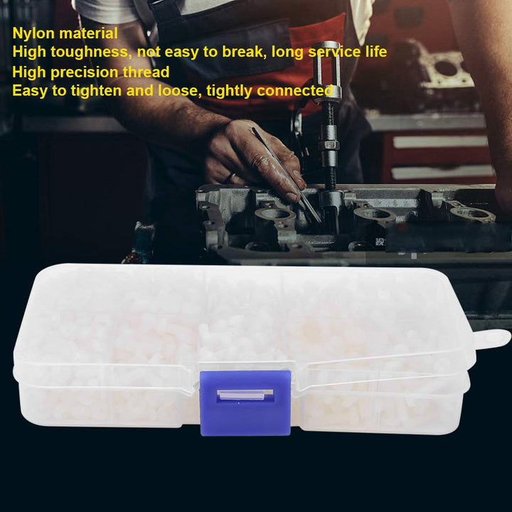 Nylon Schraube Mutter, 800 Stück M3 Nylon Schraube Mutter Set Unterlegscheibe Kombinationssatz Befes