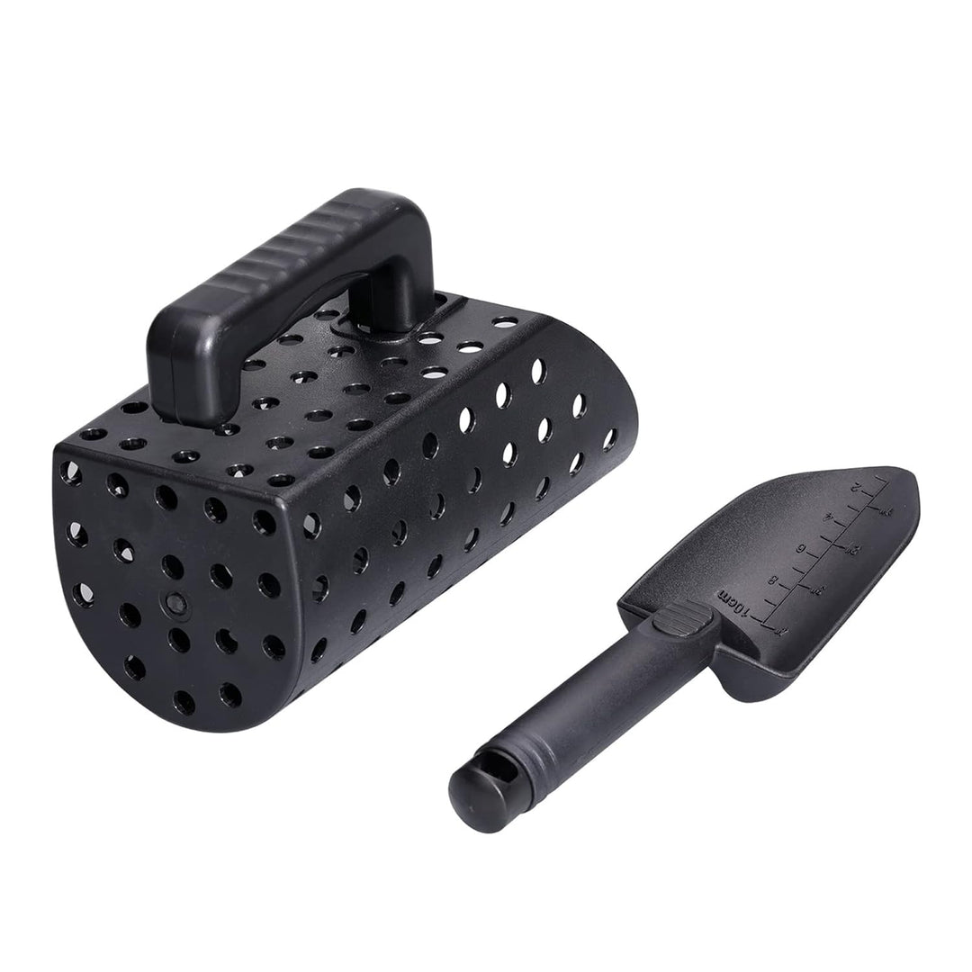Metallsuch-Sandschaufel-Set, Tragbar, Ergonomisch Robuster ABS-Kunststoff-Sandschaufel und Kelle FüR