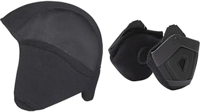 ABUS Winter Kit Fahrradhelm L Bundle mit Ohrenschützer Schwarz (black), L Bundle mit Ohrenschützer S