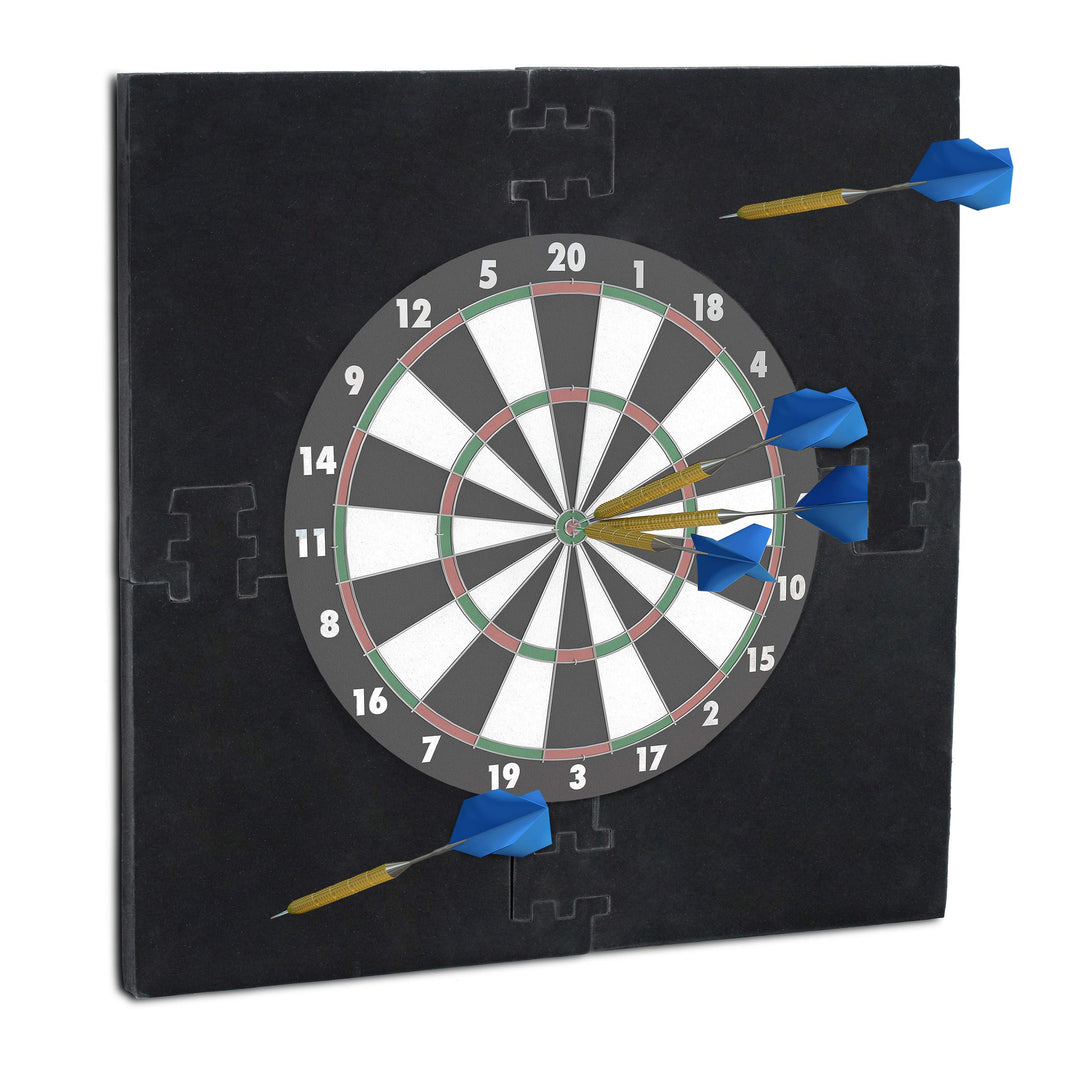 Relaxdays Dartscheibe Schutz "R6", Dart Auffangring, 3 Jahre to 99 Jahre, 45 cm Durchmesser, Catchri
