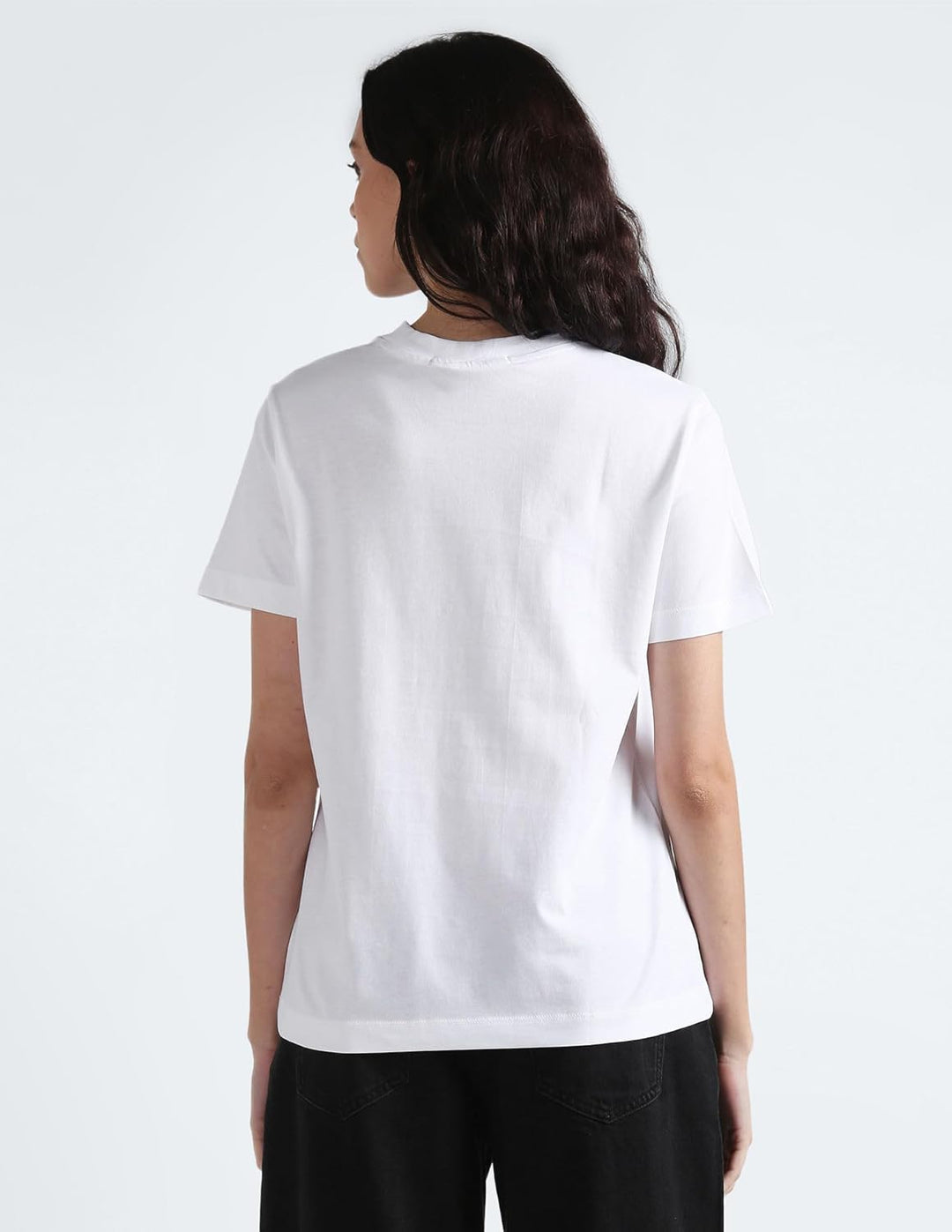 Calvin Klein Damen Institutional Straight Tee J20j221065 Kurzarm Strickoberteile M Bright White, M B