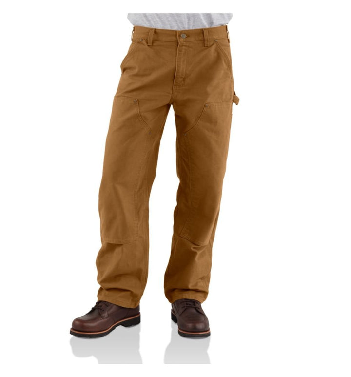Carhartt Herren Washed Duck Double Front Dungaree Jeans 29W / 32L Braun, 29W / 32L Braun