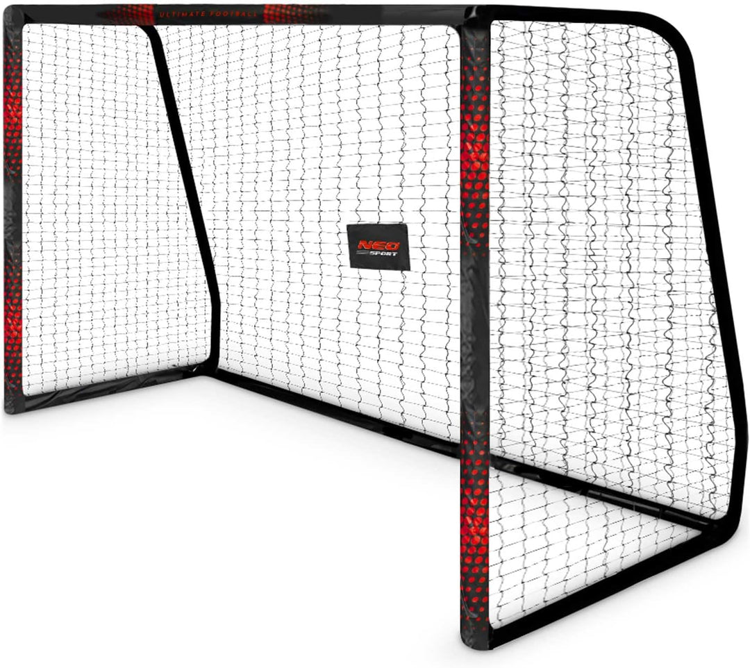 Neo-Sport Fussballtor Fussball Tor für Kinder und Erwachsene Mit Schutzhülle 300 x 200 x 120 cm Schw