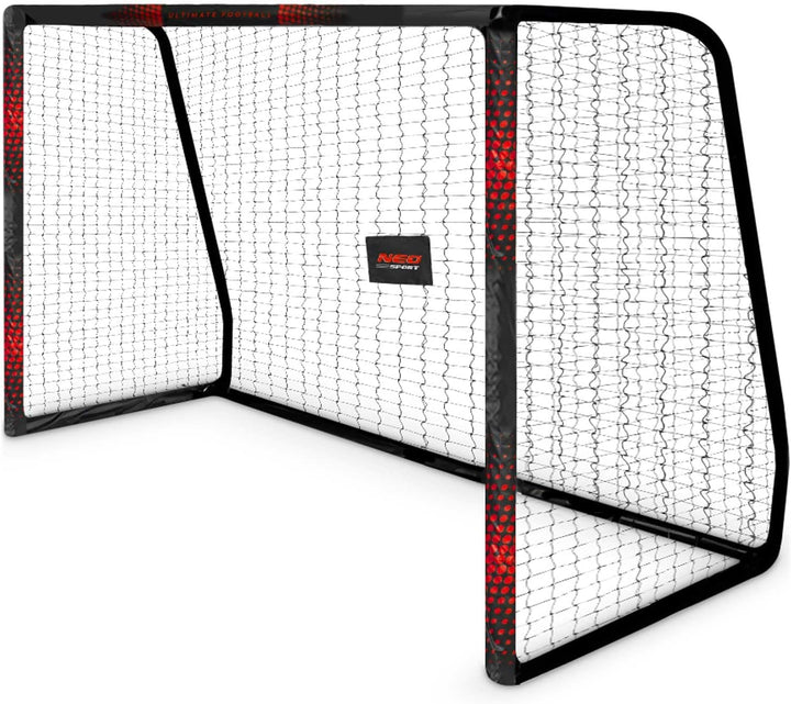 Neo-Sport Fussballtor Fussball Tor für Kinder und Erwachsene Mit Schutzhülle 300 x 200 x 120 cm Schw