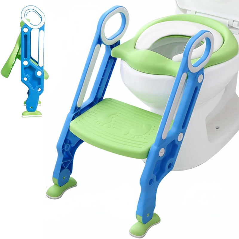 Toilettensitz Kinder mit Treppe, Toilettenaufsatz für Kinder mit Treppe Toilettentrainer Aufsatz Toi