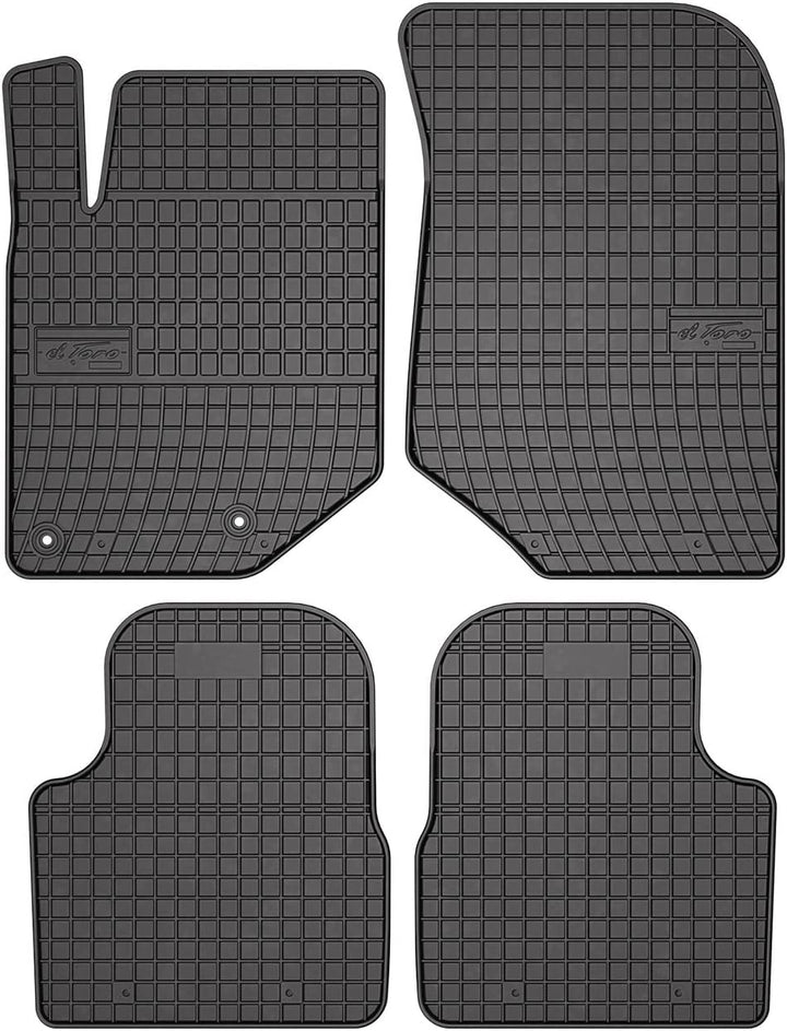 OMAC Gummi Fussmatten für Peugeot 2008 2019-2025 Automatten Gummi Schwarz 4tlg Fussmatten 2008 2019-