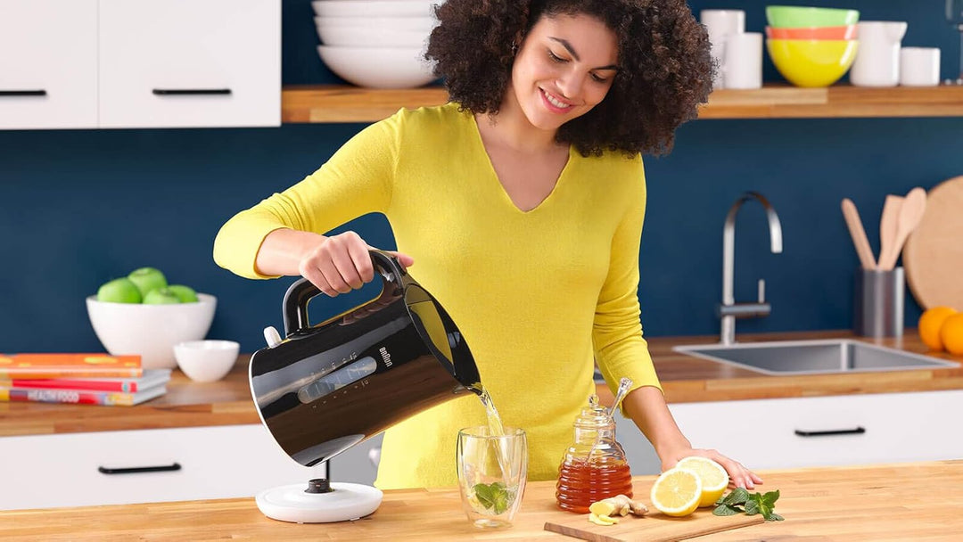 Braun Household Breakfast1 Collection Wasserkocher WK1100BK, 360° drehbar, Abnehmbarer Kalkfilter, 1