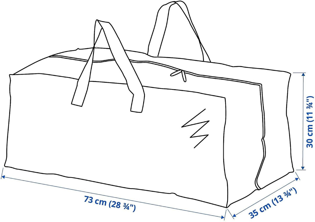 IKEA 901.491.48 Frakta Aufbewahrungstasche, blau, 4 Stück