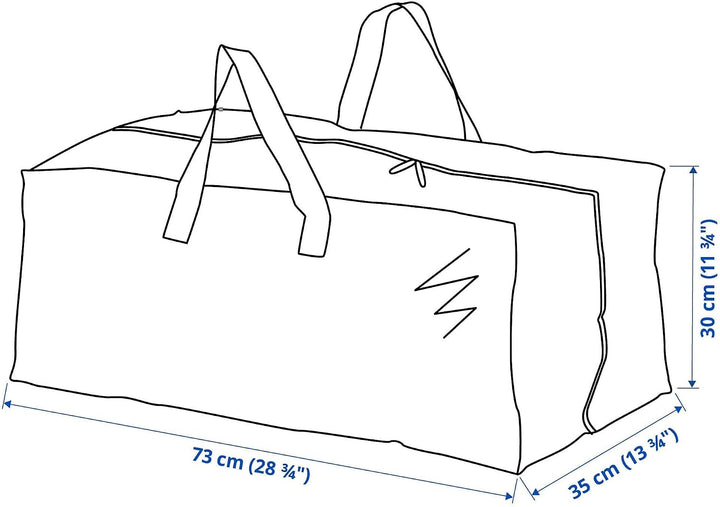 IKEA 901.491.48 Frakta Aufbewahrungstasche, blau, 4 Stück