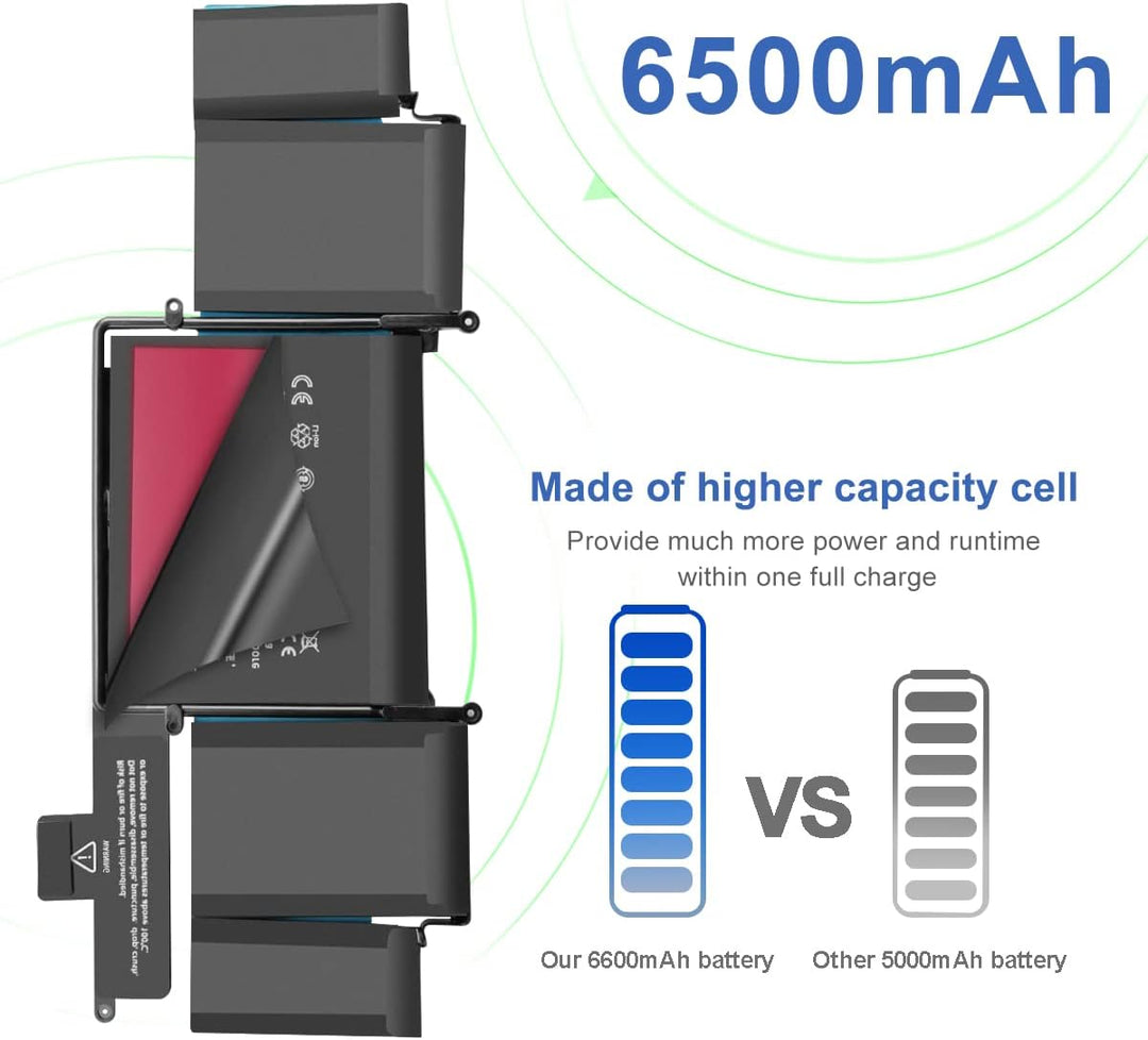Exmate A1582 Replacement Battery for MacBook Pro 13" Retina A1502 (2015 Version) ME864 ME865 MF839LL