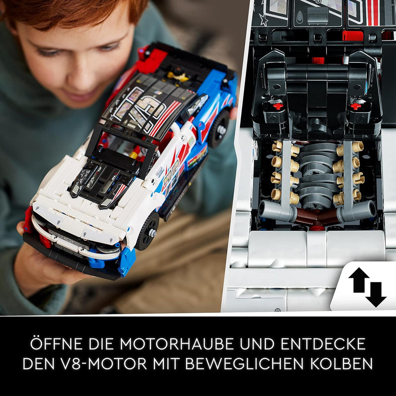 LEGO Technic NASCAR Next Gen Chevrolet Camaro ZL1 Modell-Auto-Bausatz, Rennfahrzeug-Spielzeug, Samml