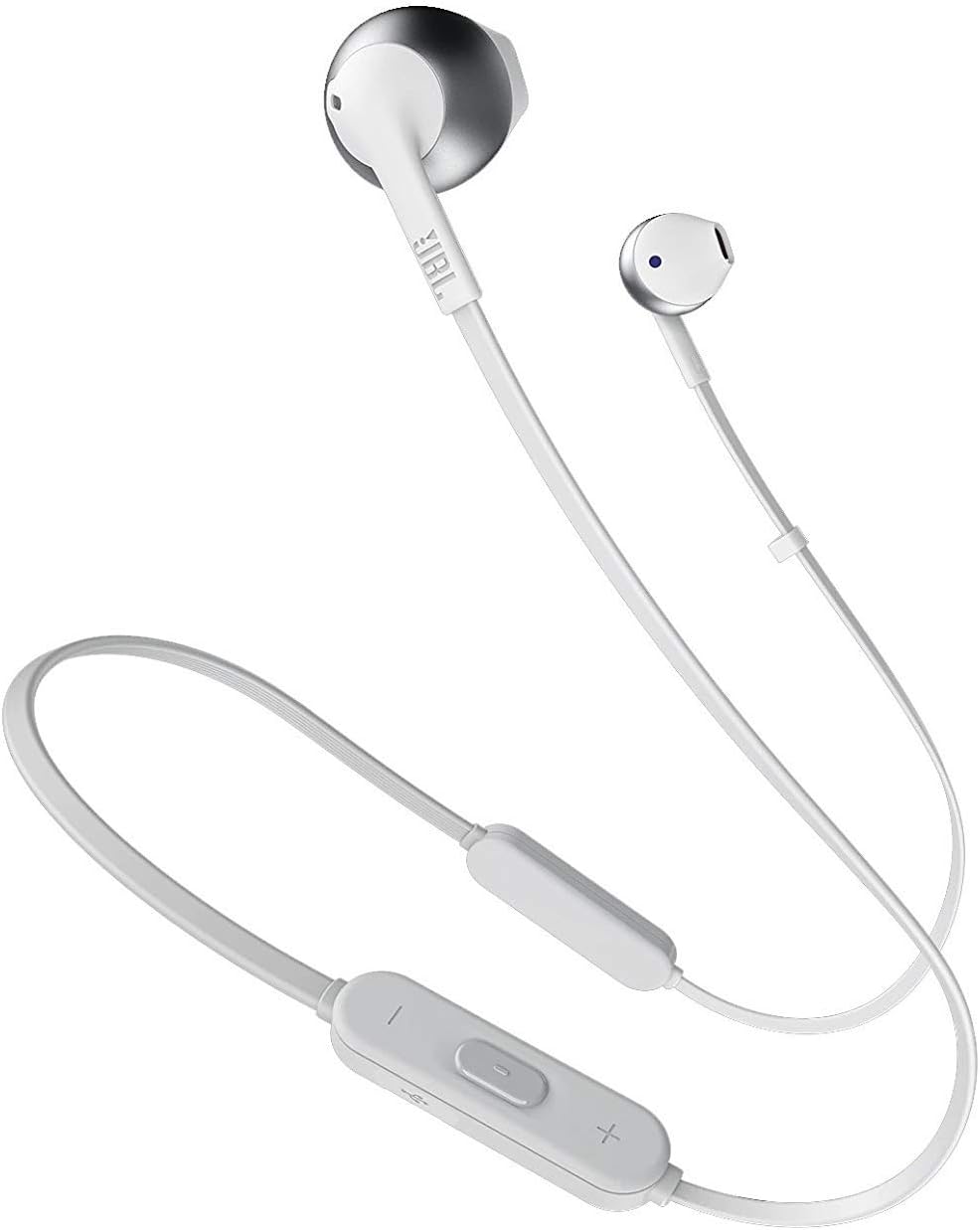 JBL Tune205BT Bluetooth Kopfhörer in Silber – Wireless Headphones mit 3-Tasten-Fernbedienung & Mikro
