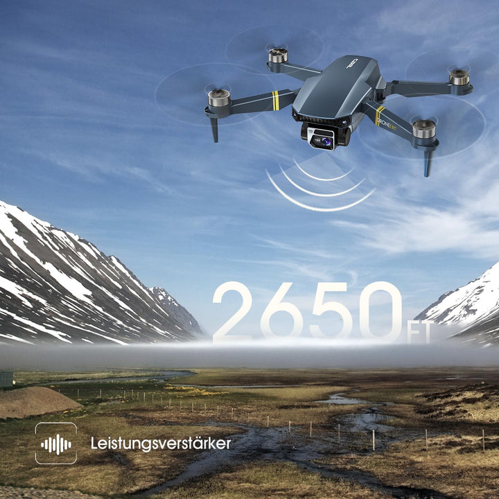 800 Meter Reichweite Drohne mit Kamera 4K – 84 Minuten Flugzeit, WiFi FPV faltbare Quadrocopter, bür