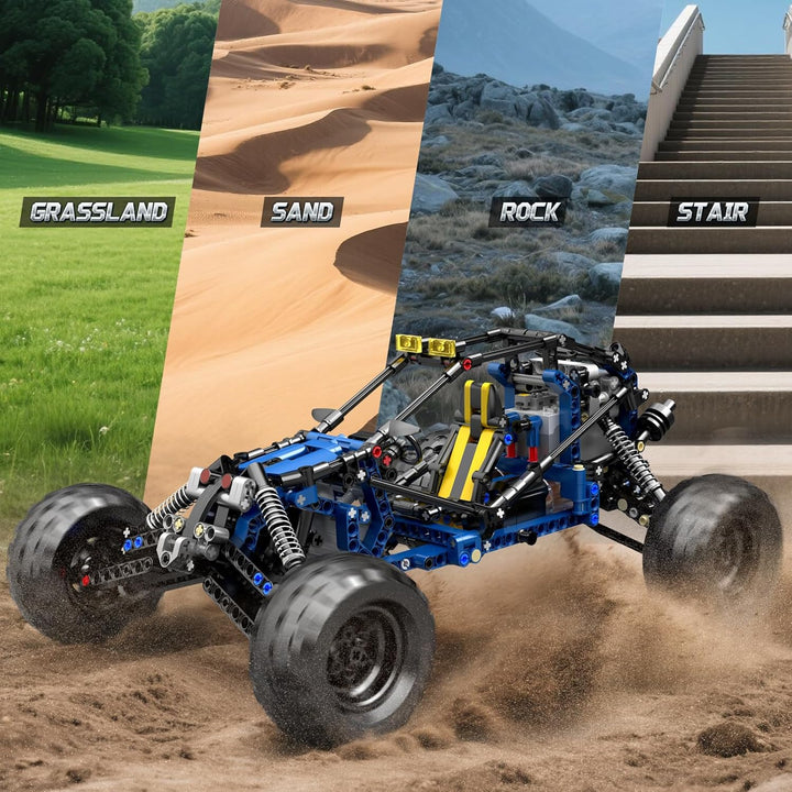 Mould King 18018 Technik Offroad-RC-Car-Bausatz, 532 Teile Blitzkletterauto-Modell, RC-Buggy-Bausatz