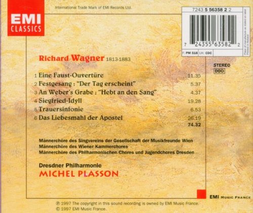 Das Liebesmahl der Apostel + Chor- und Orchesterwerke, Audio-CD