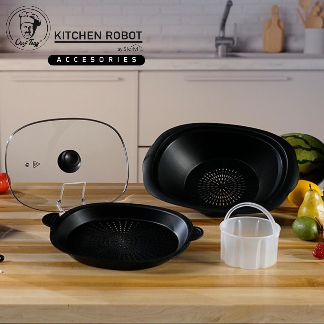 STARLYF Chef Tony Küchenmaschine, 500 W, 10 Geschwindigkeiten, multifunktional, Zerkleinern, Mischen