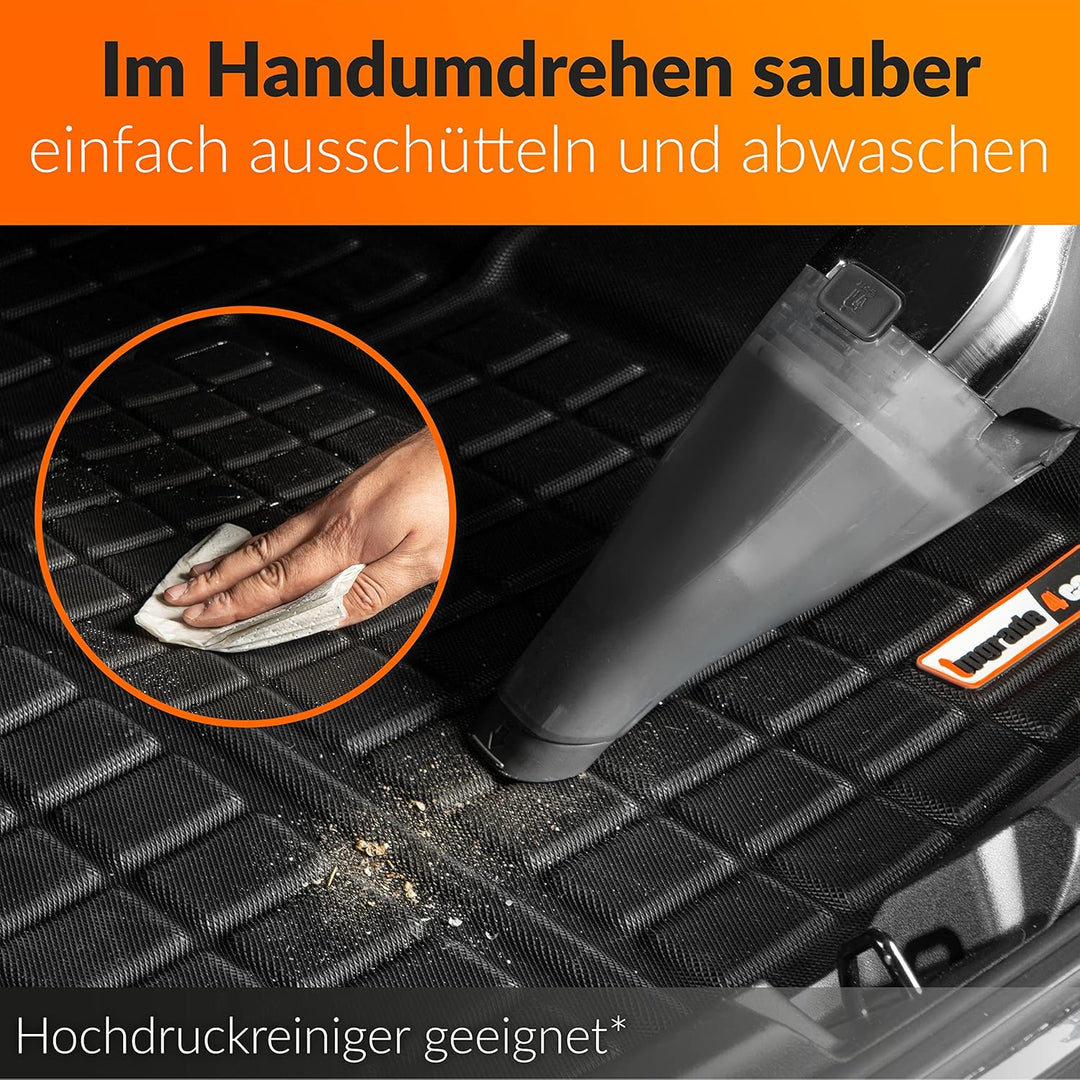 Upgrade4cars Kofferraummatte kompatibel für Tesla Model 3 | Gummi Kofferraumwanne Wasserdicht & ruts