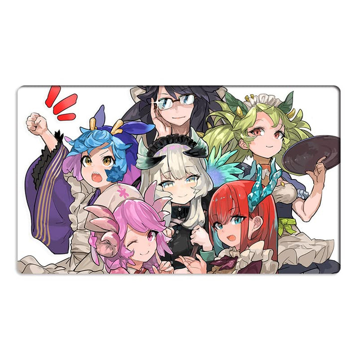 Mlikemat Playmat Dragonmaid Deck TCG CCG OCG Sammelkartenspiel-Matte ohne Zonen, inklusive Tasche (Z