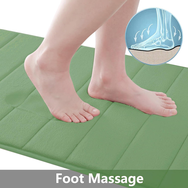 Homaxy Memory Foam Badezimmer Badeteppiche Saugfähige Rutschfester Badvorleger Waschbar Badematte -