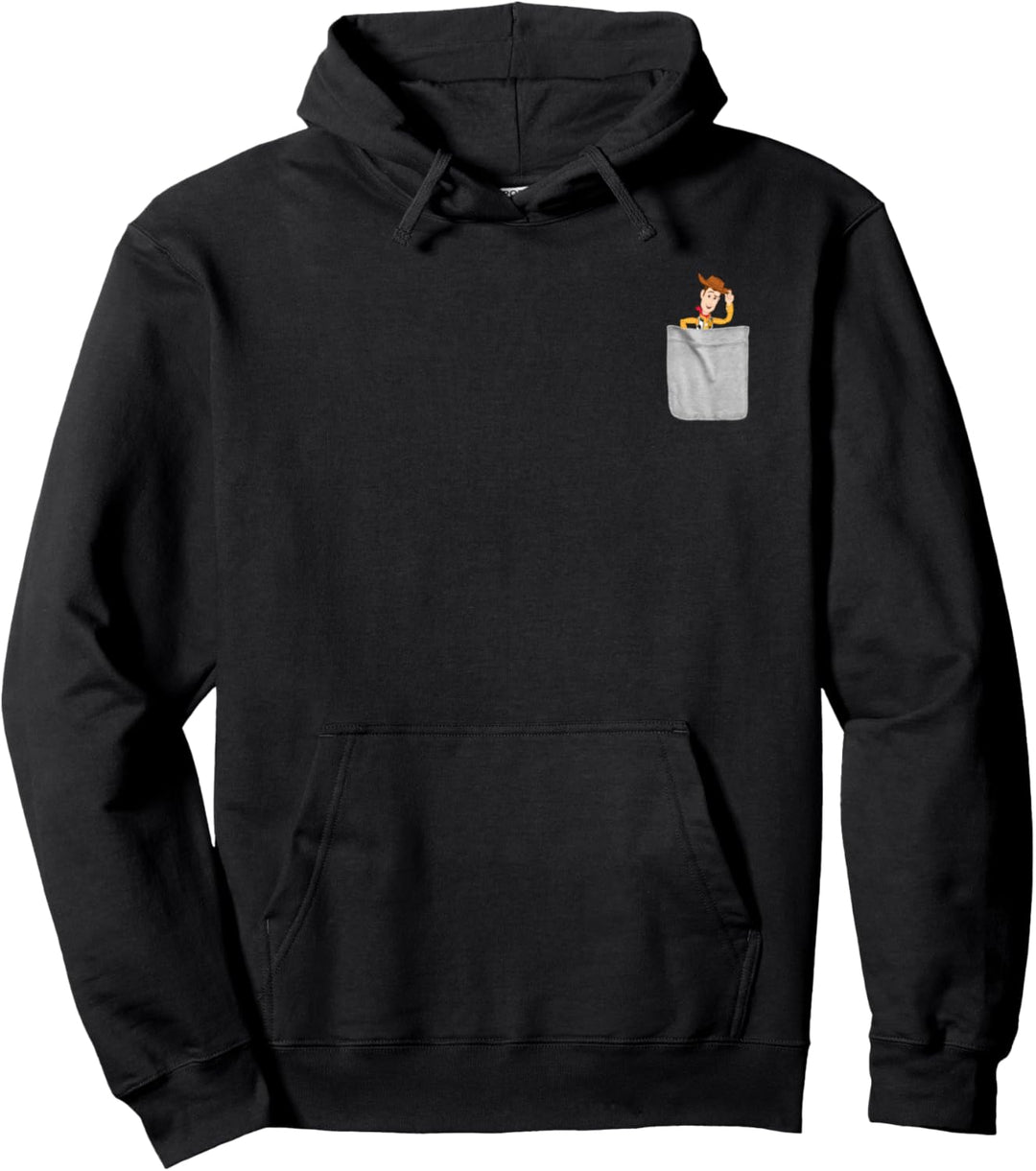 Disney Pixar Toy Story Woody Faux Pocket Pullover Hoodie