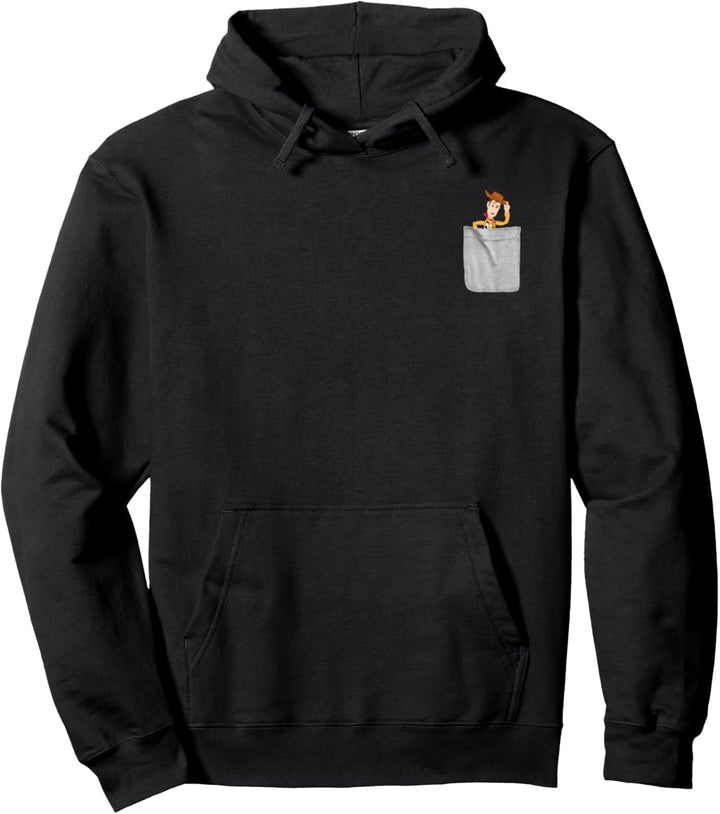 Disney Pixar Toy Story Woody Faux Pocket Pullover Hoodie
