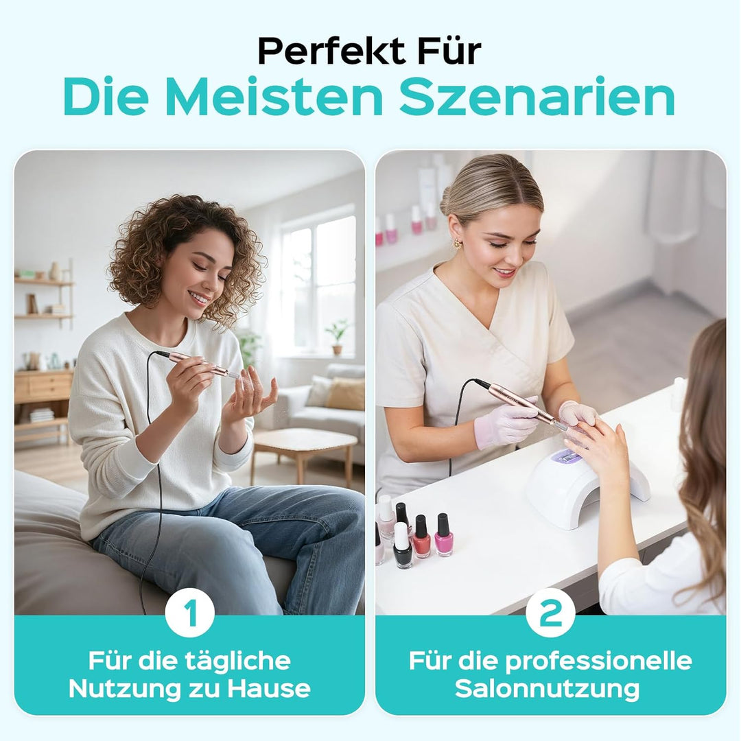 COSLUS Elektrische Nagelfräser für Gelnägel: 20000 u/Min Draht Einstellbare Geschwindigkeit and Dreh