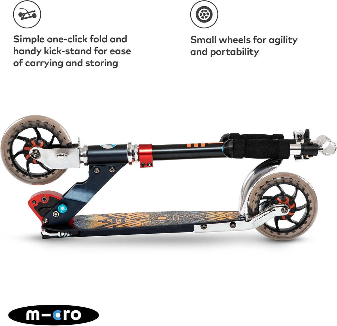 Micro SA0121 Kinderroller Speed+ Scooter in schwarz-orange