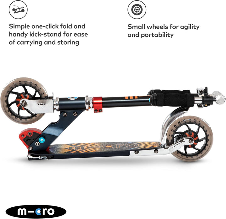 Micro SA0121 Kinderroller Speed+ Scooter in schwarz-orange