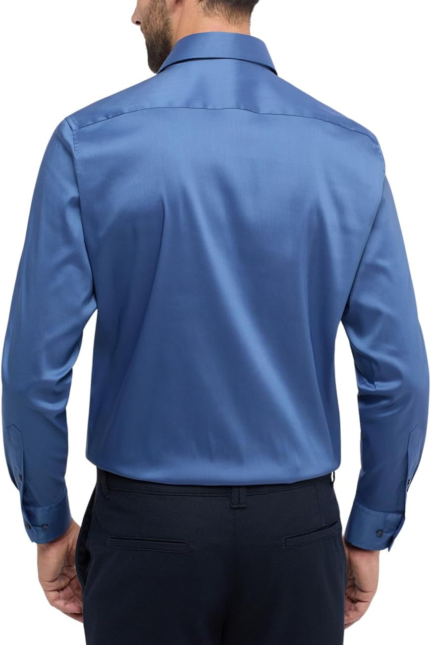 ETERNA Herren Performance Shirt MODERN FIT 39 Kragen / 67 Ärmel Rauchblau, 39 Kragen / 67 Ärmel Rauc