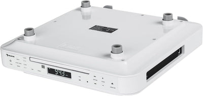 auna KRCD-100 BT Unterbau-Radio Küchenradio (CD-Player, Wecker, Timer, UKW-Radio, Bluetooth, MP3, LC