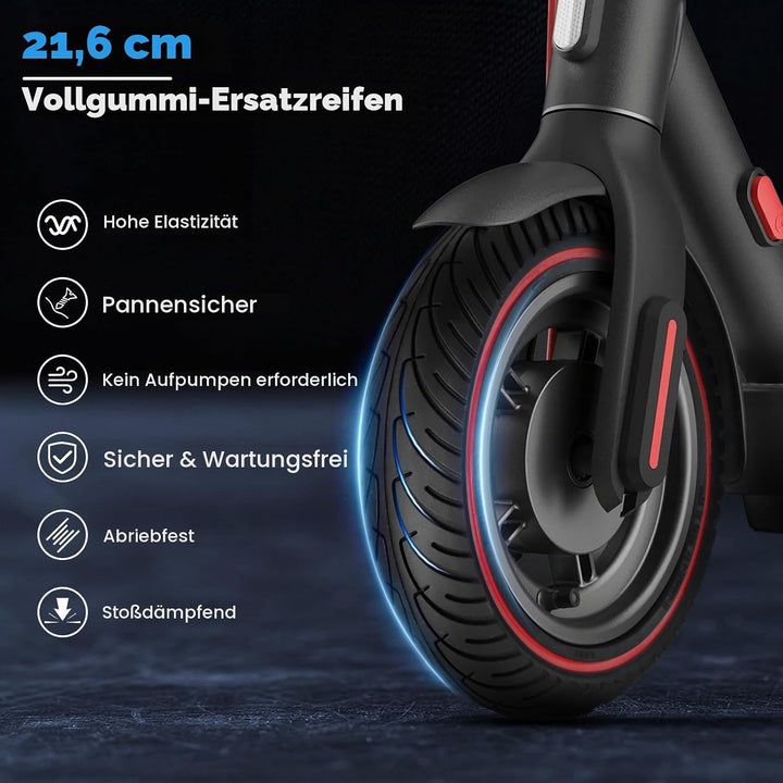 Xiasir 1PCS 8.5 Zoll Vollgummireifen Reifen 8.5 x 2" Gummi Ersatzreifen Kompatibel mit Xiaomi M365,