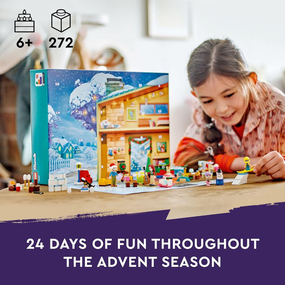 LEGO Friends Adventskalender 2024 für Kinder – Weihnachts-Adventskalender mit Mini-Builds & 5 Minifi
