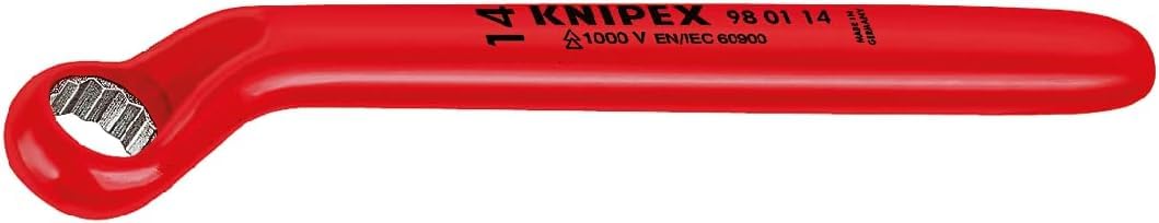 KNIPEX Ringschlüssel, 98 01 24 24 mm Rot, 24 mm Rot
