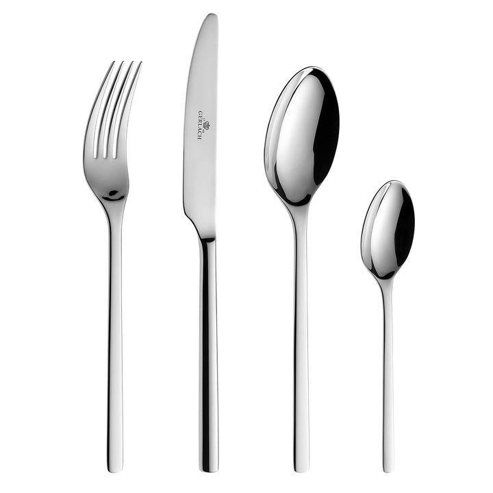 Gerlach Modern Besteck-Set Für 6 Personen Spülmaschinenfest Essbesteck Aus Edelstahl Elegantes Beste