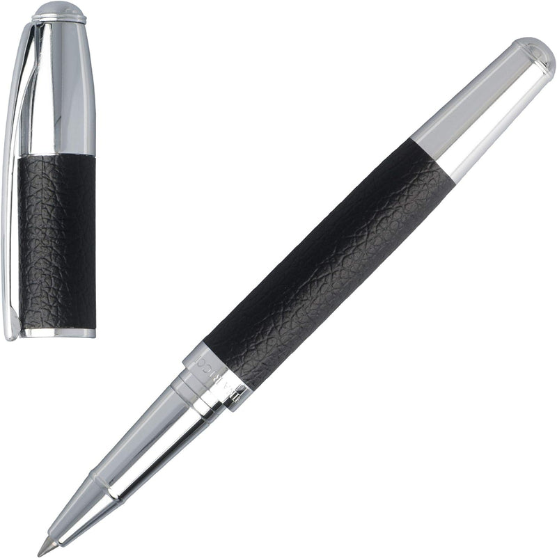 Nina Ricci Luxus Tintenroller Embrun, Premium Schreibstift Schwarz mit schwarzer Tinte