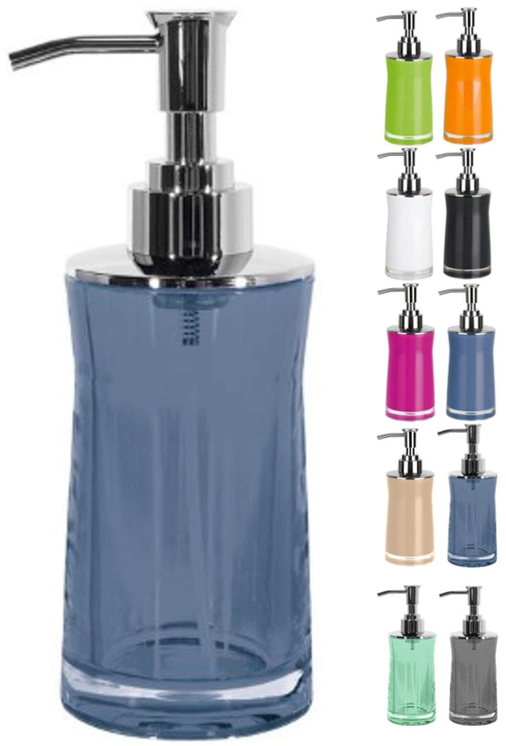 Spirella Seifenspender Sydney | mit Edelstahlpumpe | Flüssigseifen-Spender | Acryl | 200ml | Langlie