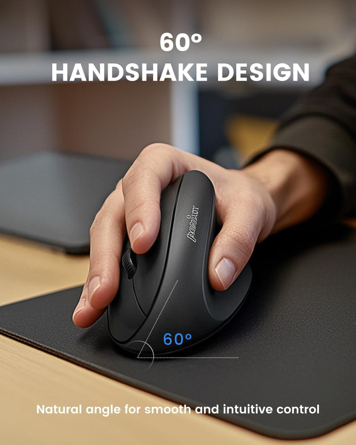 Perixx PERIMICE-608 Programmierbare Ergonomische Maus - Vertikales Design - 800/1200/1600 dpi - Kabe
