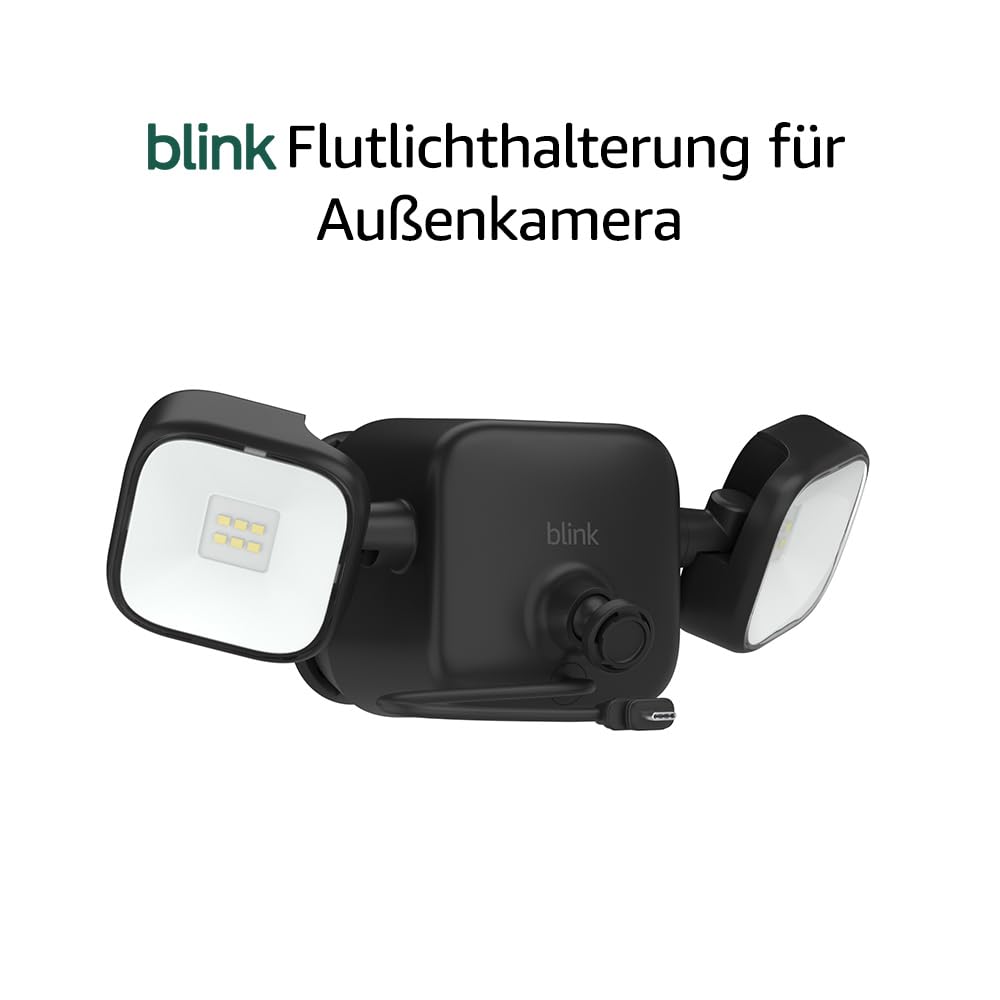 Blink Flutlichthalterung für Aussenkamera (neueste Generation) | Kabelloses LED-Flutlicht mit 700 Lu
