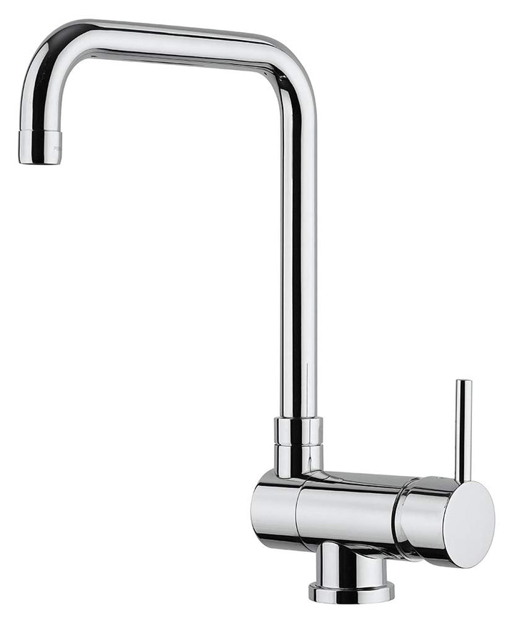 Paini AM10009 Einhebelmischer für Spülbecken, Eckrohr, klappbar, chromfarben