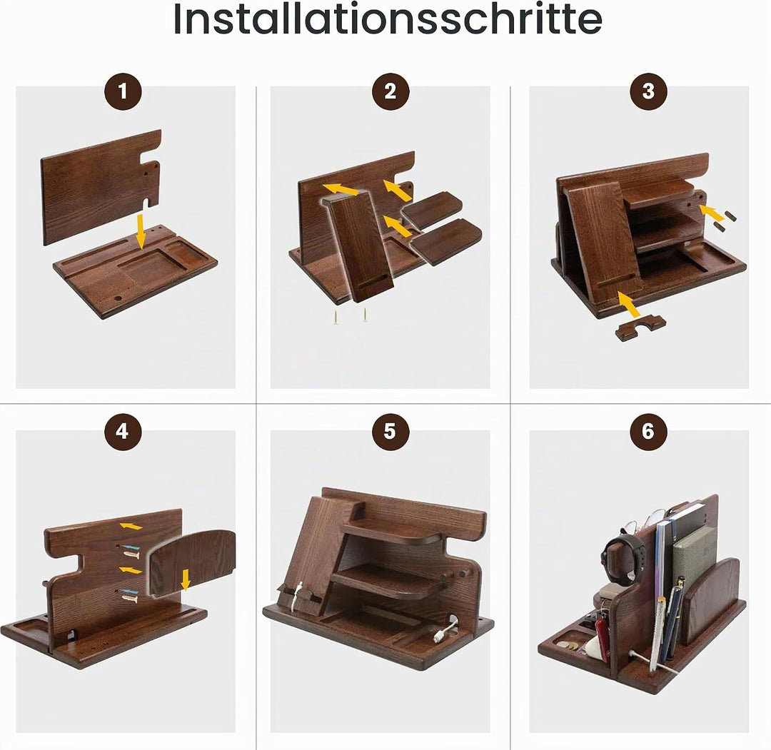 Weihnachten Geschenke für Männer Geburtstag Holz Telefon Dockingstation Geschenke für Papa Weihnacht