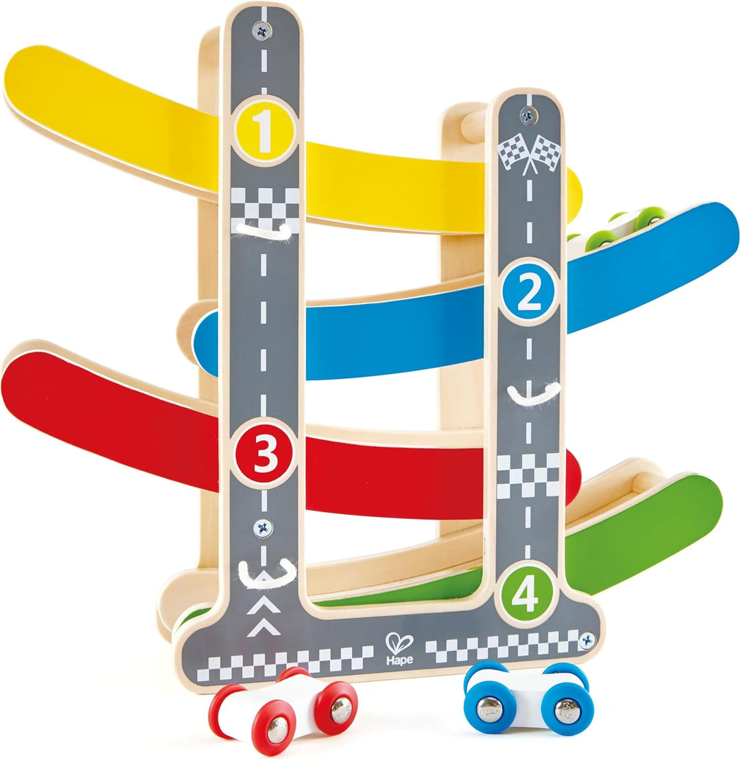 Hape E0438 - Flickflack-Rennbahn, Holzspielzeug