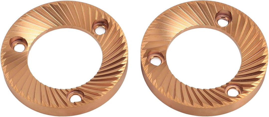 2pcs Coffee Mühle Flat Burr, 64 mm Titanschildermulti -Purpon Flat Burr für DF64 DF64P DF64E DF64V f