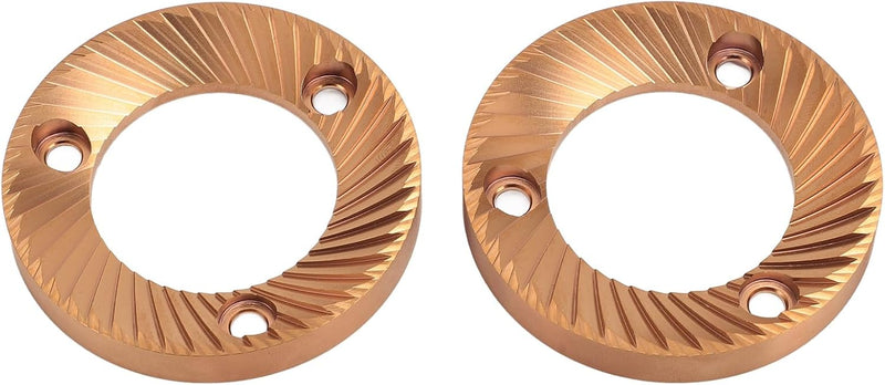 2pcs Coffee Mühle Flat Burr, 64 mm Titanschildermulti -Purpon Flat Burr für DF64 DF64P DF64E DF64V f